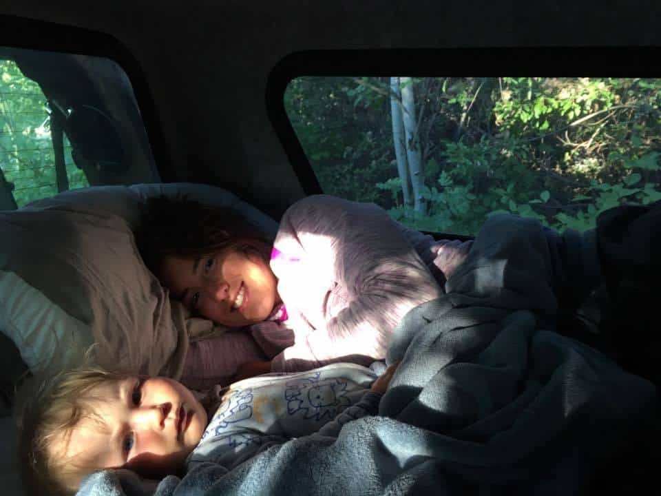 camping with babies cosleeping