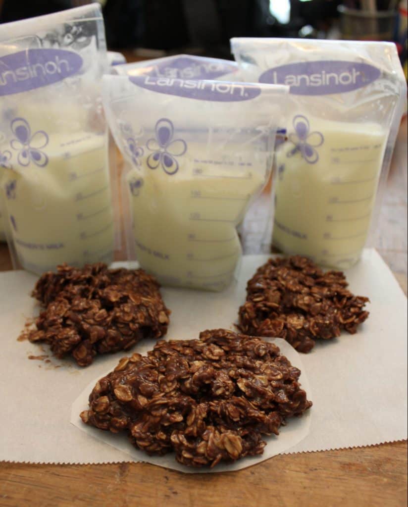 dairy free healthy peanut butter Lactation Boosting Cookies are done!