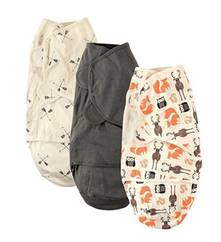 keep baby warm while camping with wearable blanket or a swaddle