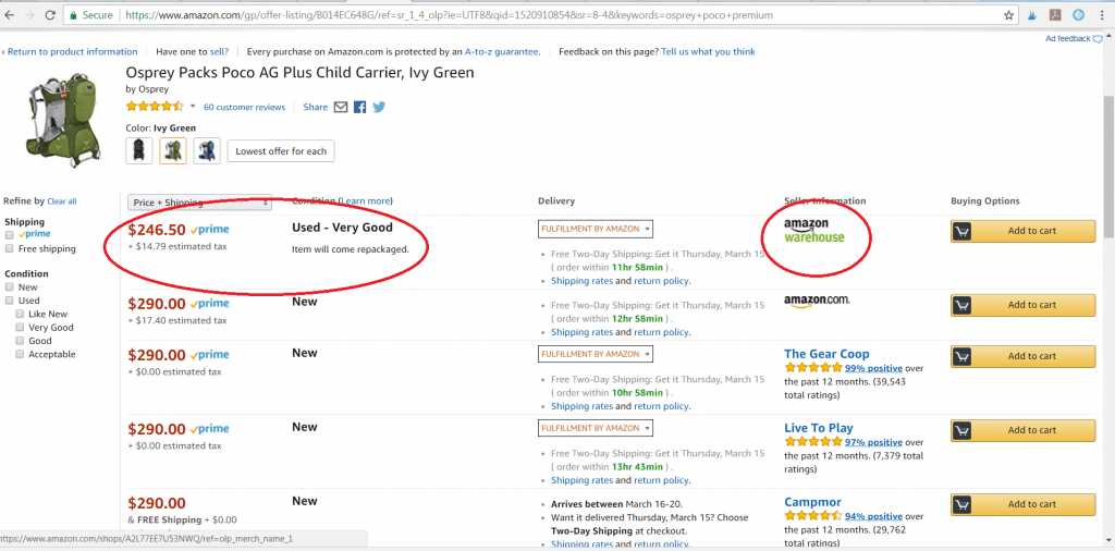 How to use Amazon Warehouse Deals to Save Money! The Crazy Outdoor Mama