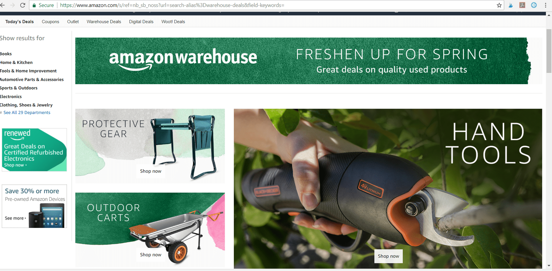 https://www.thecrazyoutdoormama.com/wp-content/uploads/2018/03/amazonwarehousehomepage.png