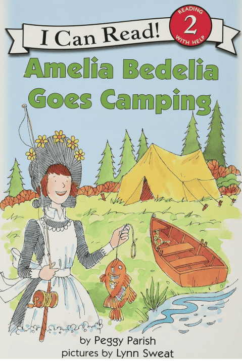 Amelia Bedelia Goes Camping book cover - fun word-play camping book for preschoolers