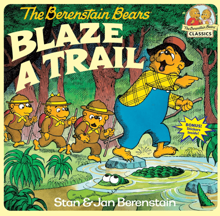 Berenstain Bears Blaze a Trail book cover - classic camping adventure for kids