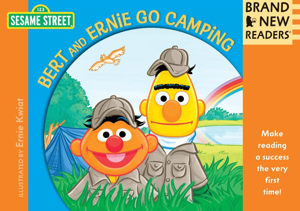 Bert and Ernie Go Camping Sesame Street book cover