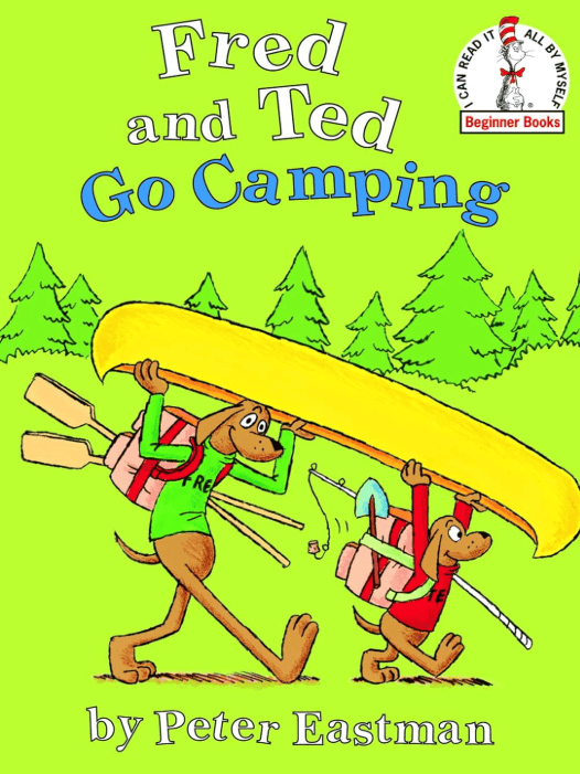 Fred and Ted Go Camping beginner book cover