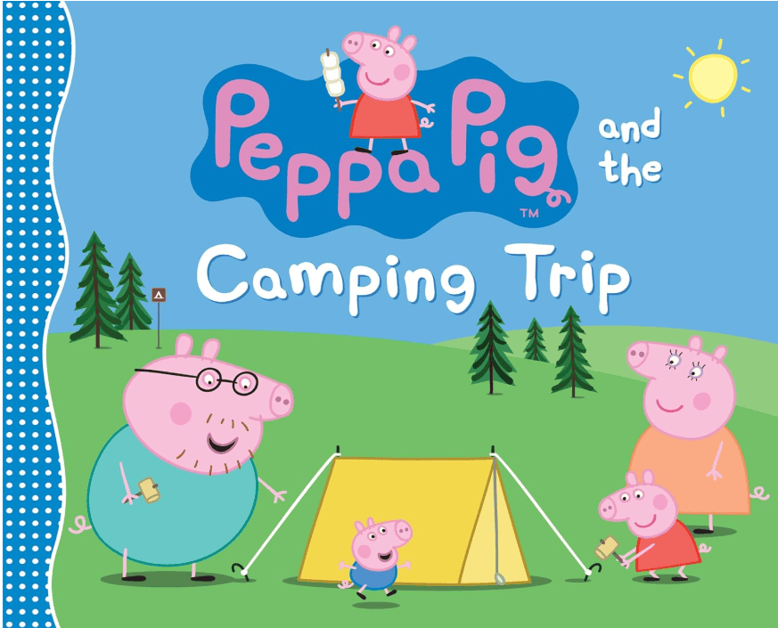 Peppa Pig Going Camping book cover - toddler camping book ages 2-4