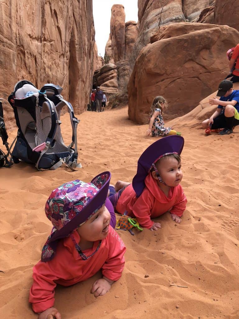 Arches National Park Sand Dune Arch Hikes with kids