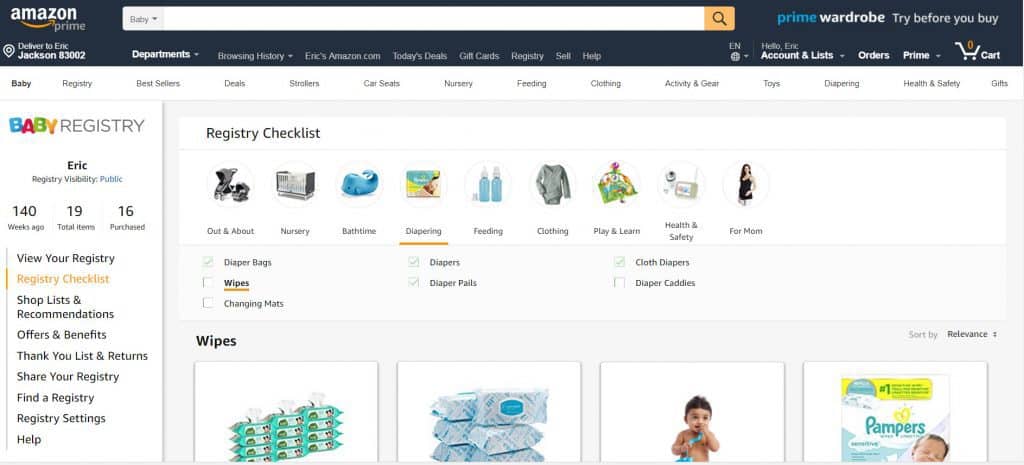 The best baby registry is Amazon Baby registry