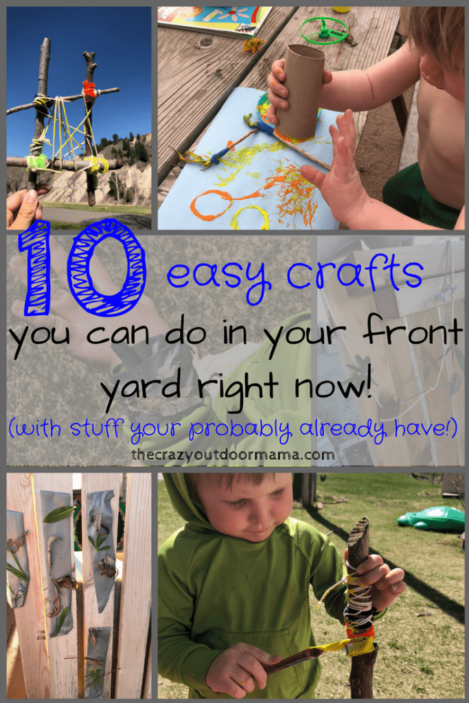 outdoor crafts with toddlers