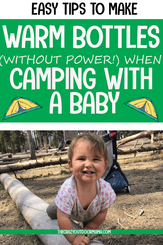 how to make a bottle while camping with baby