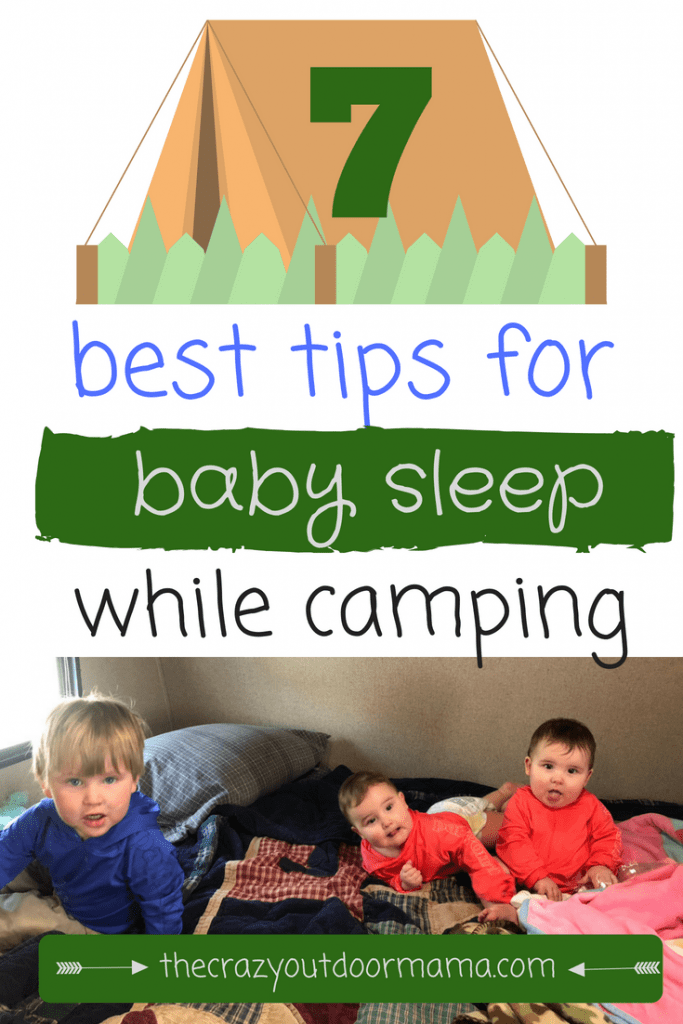 DIY tent for babies when camping to help with sleep