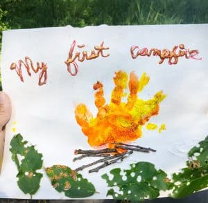 Hand Print Campfire Craft - A Camping Keepsake! – The Crazy Outdoor Mama