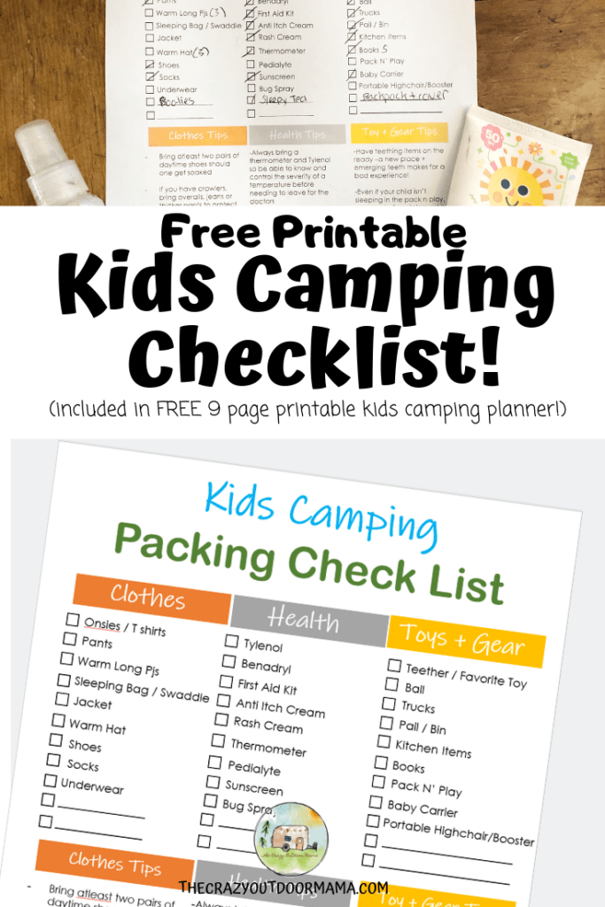 This baby camping checklist plus camping planner has everything you need - what to pack, a meal planner, campground selection guide and more! Don't forget the 3 camping crafts your baby will love!