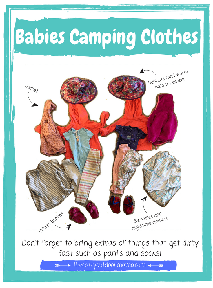 what to pack when camping with babies