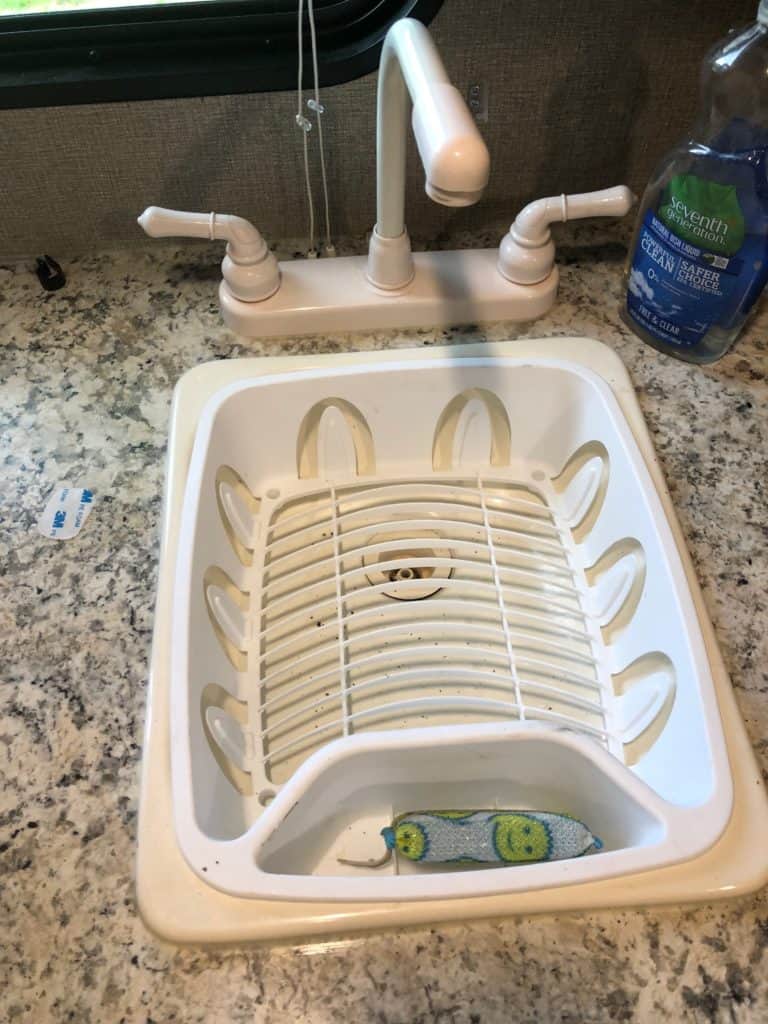 rv organization accessory for the sink and kitchen
