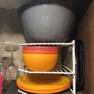 how to organize rv pantry with wire rack