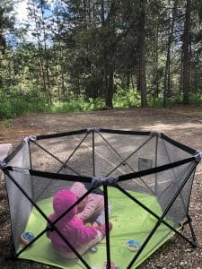 how to keep babies safe while camping and entertained