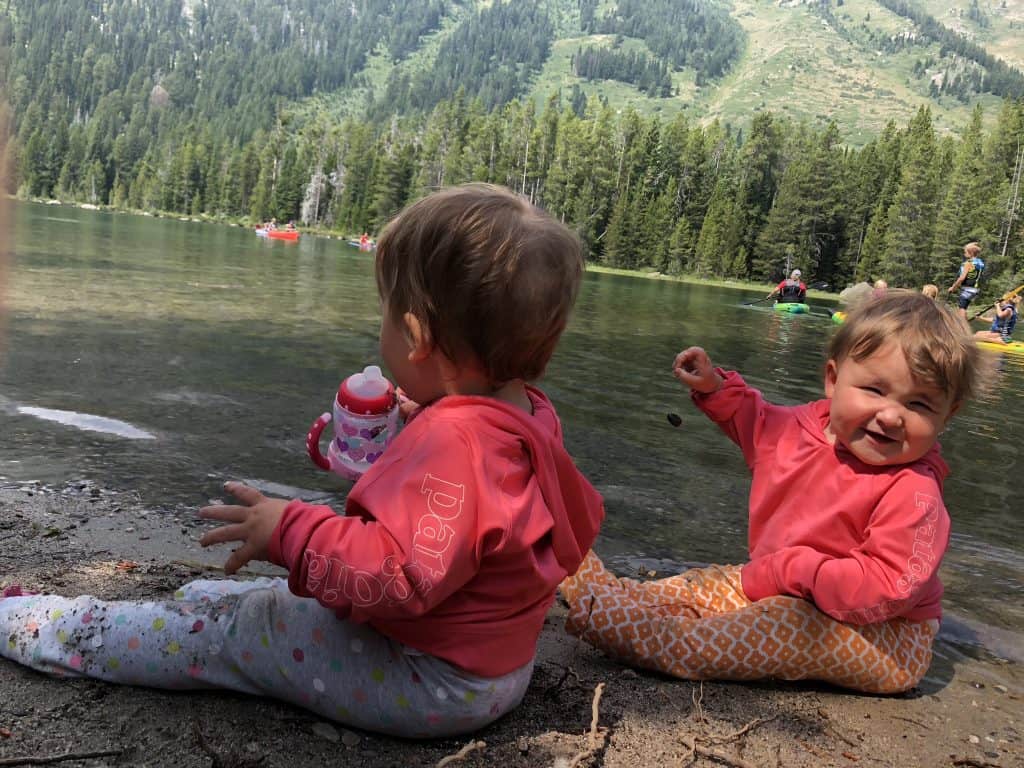 find a campsite near water when camping with toddlers and babies