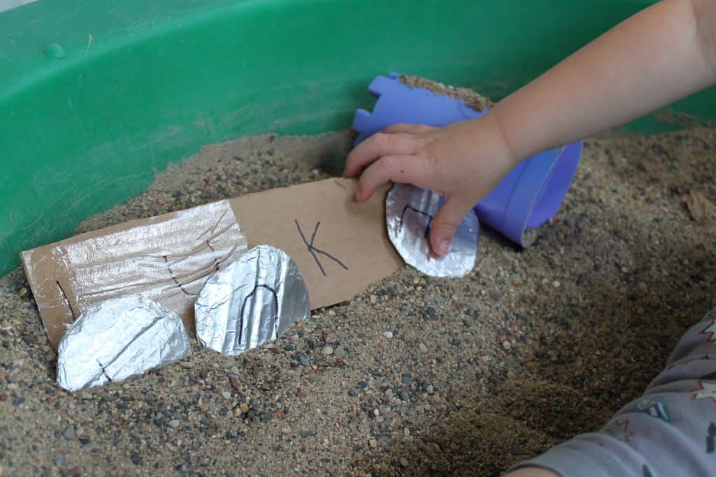 easy activity for toddlers to practice letters of their name