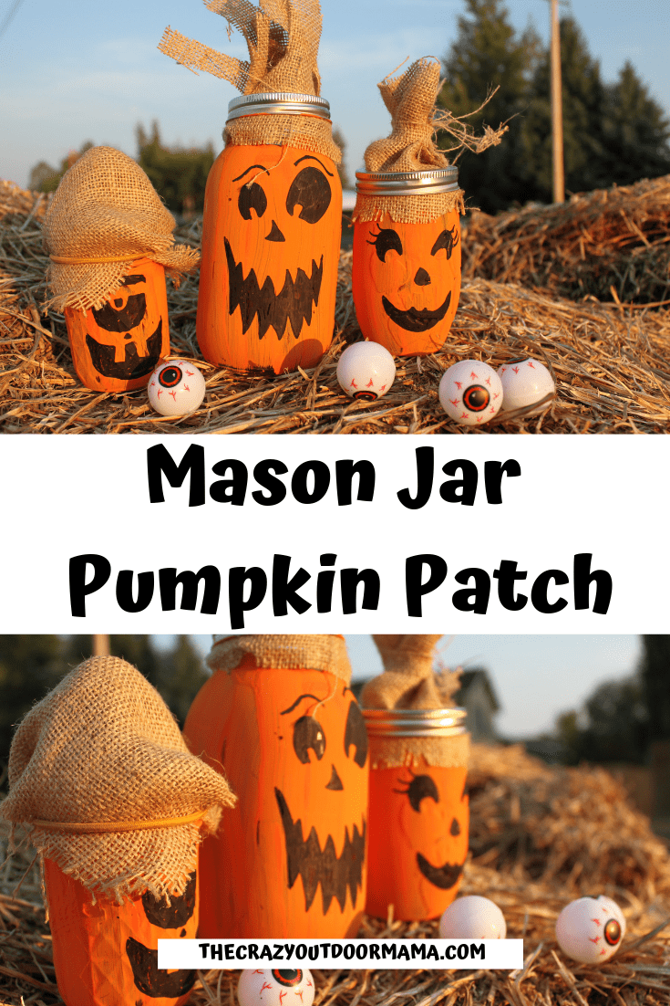Cute and Easy Mason Jar Pumpkin Craft Decoration – The Crazy Outdoor Mama