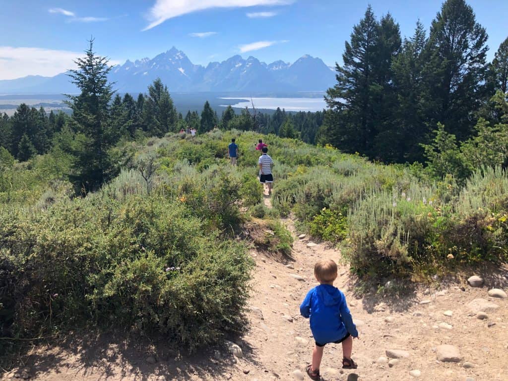 be ready for a hike when camping with kids