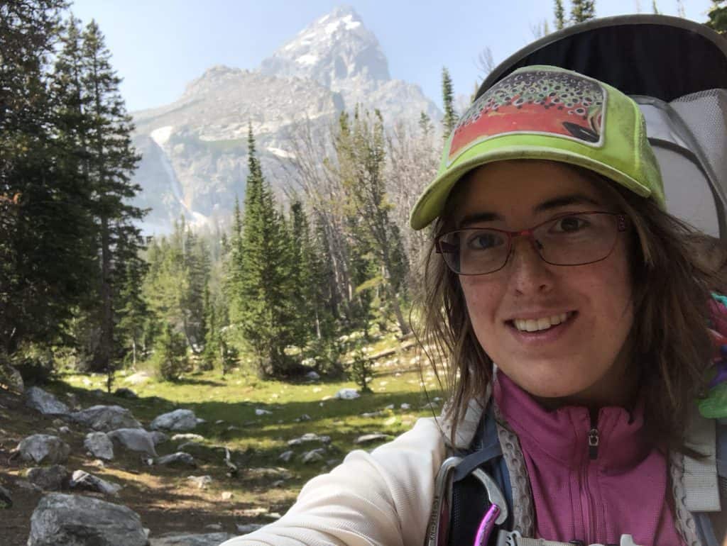 Grand Teton views along surprise lake hike