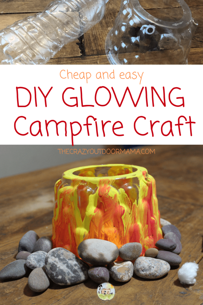 This kids camping craft is perfect for home or a camping themed party at school! Kids will love this easy camping craft, especially when they see it flicker and glow!