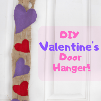 This easy homemade valentine home decor uses all items bought from the dollar store, and can be a fun craft for kids or even adults!