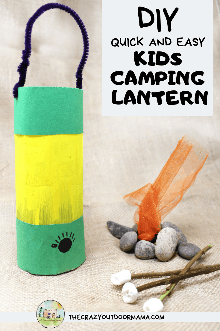 Cute Camping Craft For Kids: Glowing Camping Lantern (Made from a Water ...