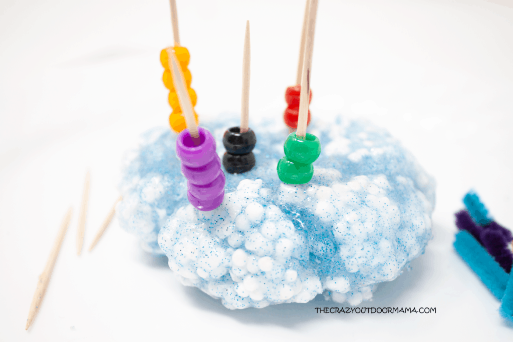 winter sensory craft for kids homemade snow floam