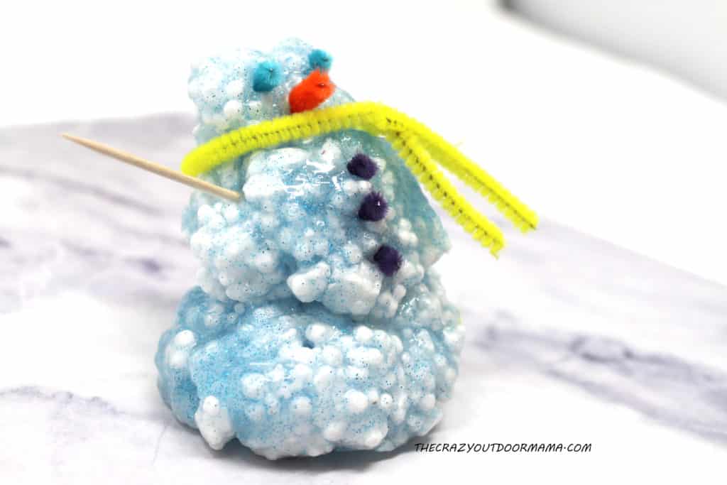 homemade floam craft idea for winter