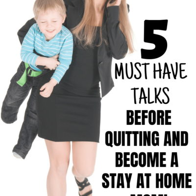 When you make the choice to live on one income and become a stay at home mom, the benefits for the family are awesome... but it can feel pretty hard to survive on one income first! check out the convos to have before making the dive to stay at home!