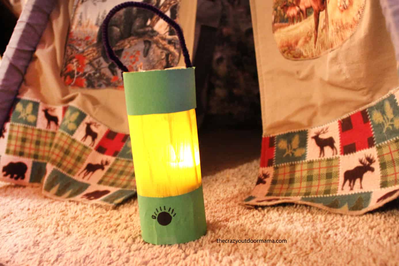 Cute Camping Craft For Kids Glowing Camping Lantern (Made from a Water