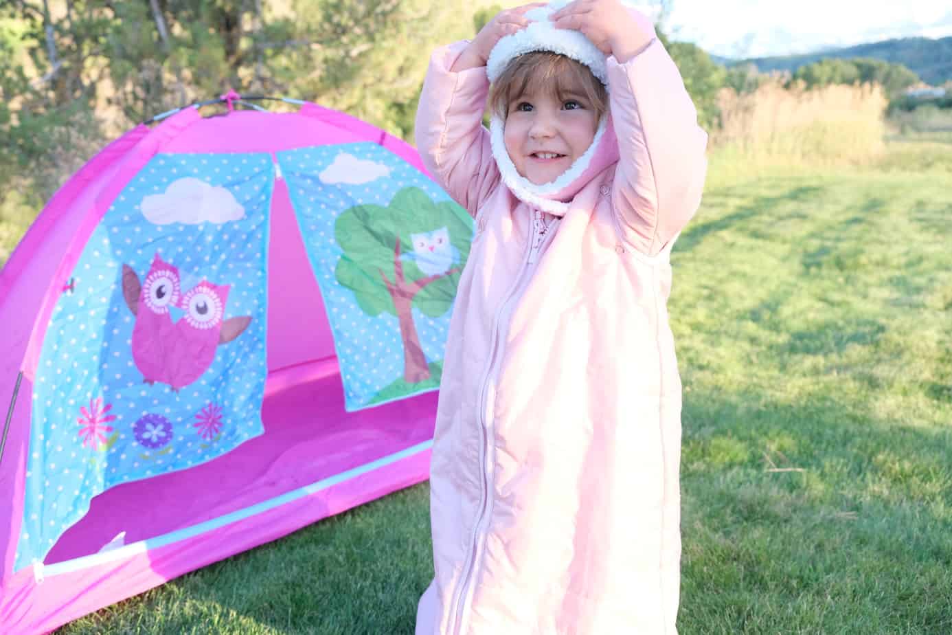 camping with toddlers sleeping bag