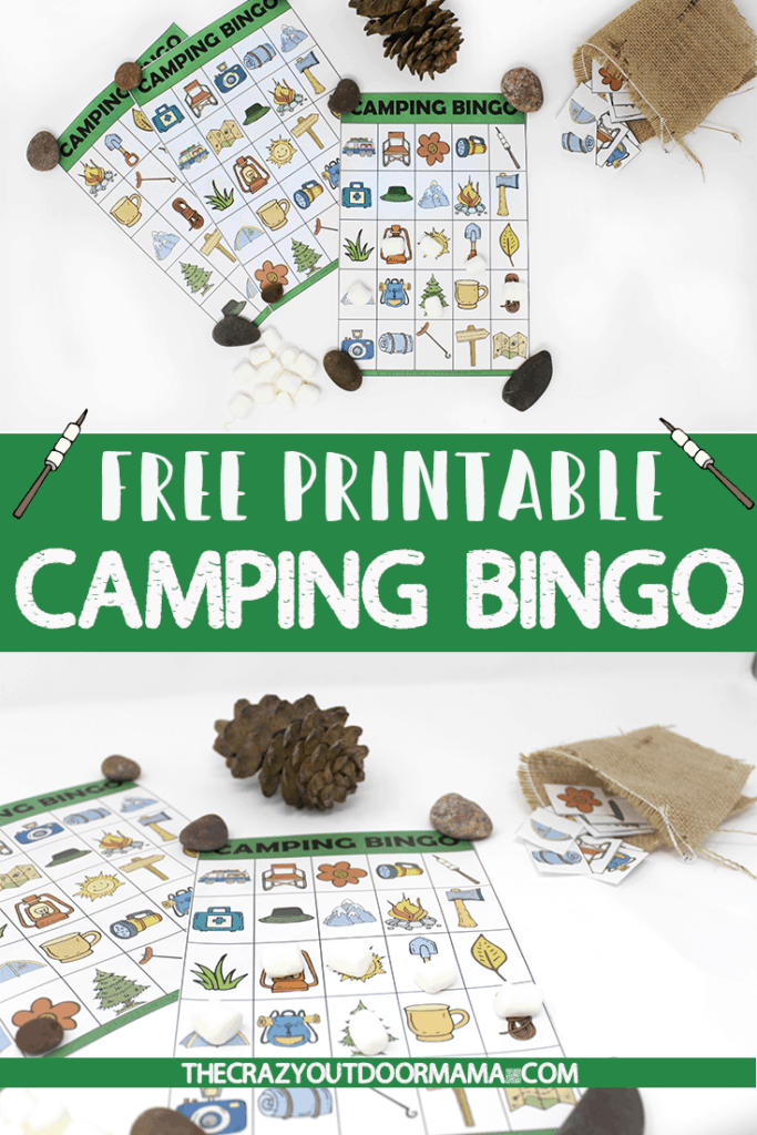 These fun printable camping bingo cards are a great way to have fun camping or at birthday parties!