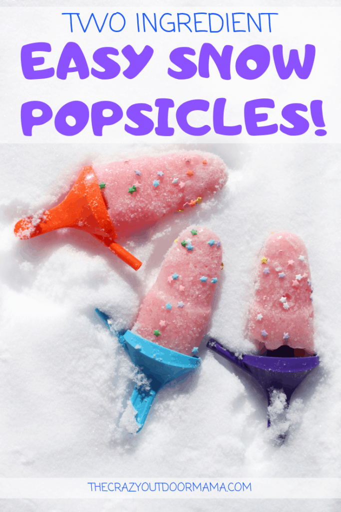 fun snow dessert popsicles for kids that are easy to make