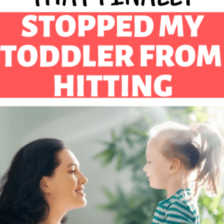 how to help a toddler stop hitting when mad or for fun