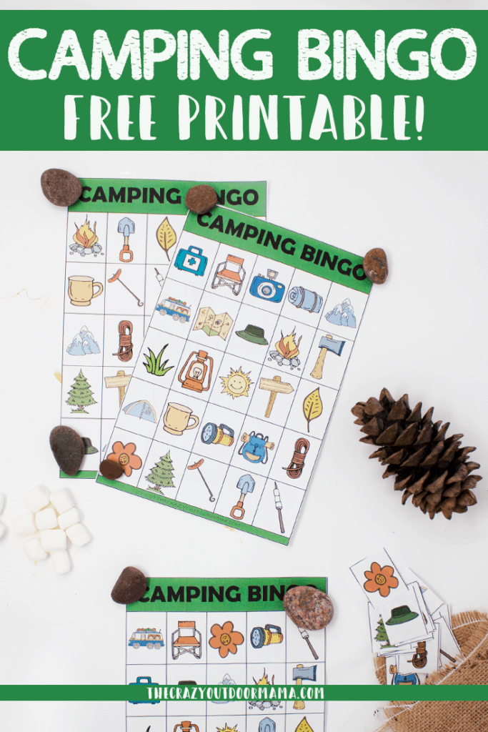 These fun printable camping bingo cards are a great way to have fun camping or at birthday parties!