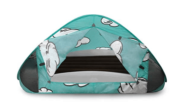 how to camp and travel with a toddler use tent on top of bed for darkened and distraction free sleep