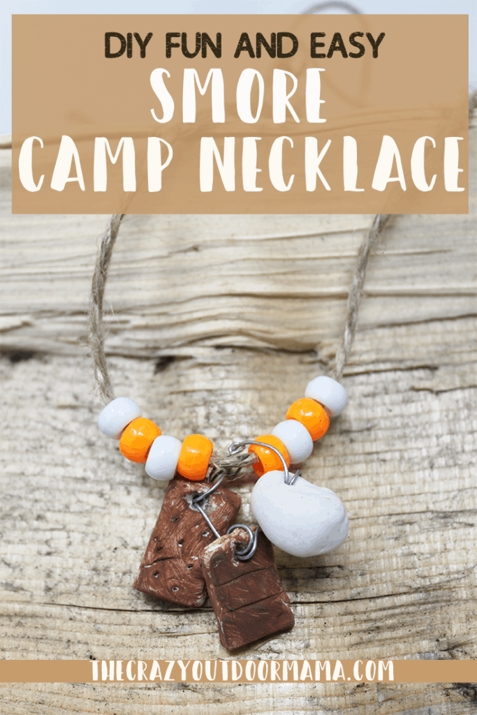 s'more craft for kids smore necklace diy summer camp for kids