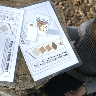 printable camping game for kids indoors during bad weather