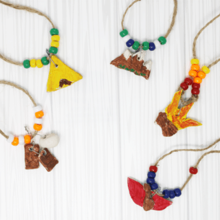 summer camping craft for kids camp necklaces