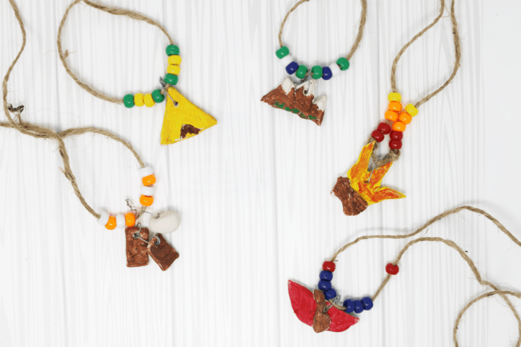 summer camping craft for kids camp necklaces