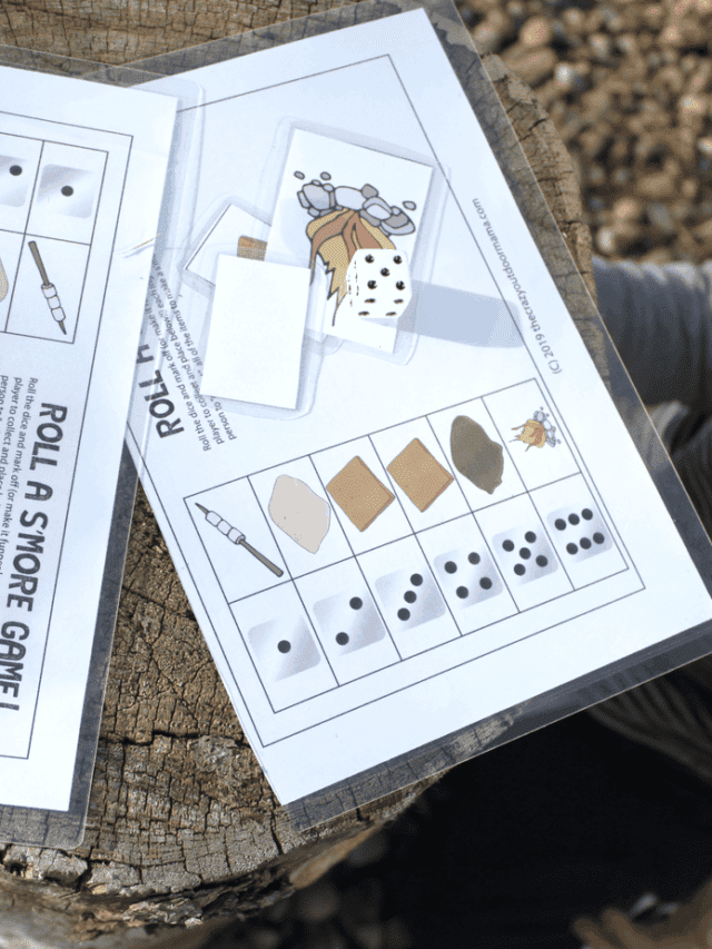 roll a a smore game printable