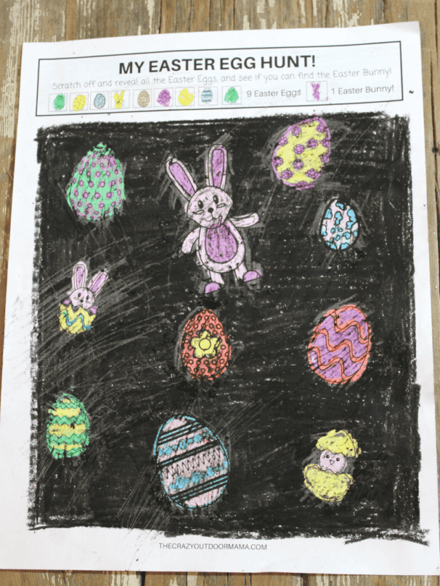 DIY Scratch and Reveal Easter Egg Game Story