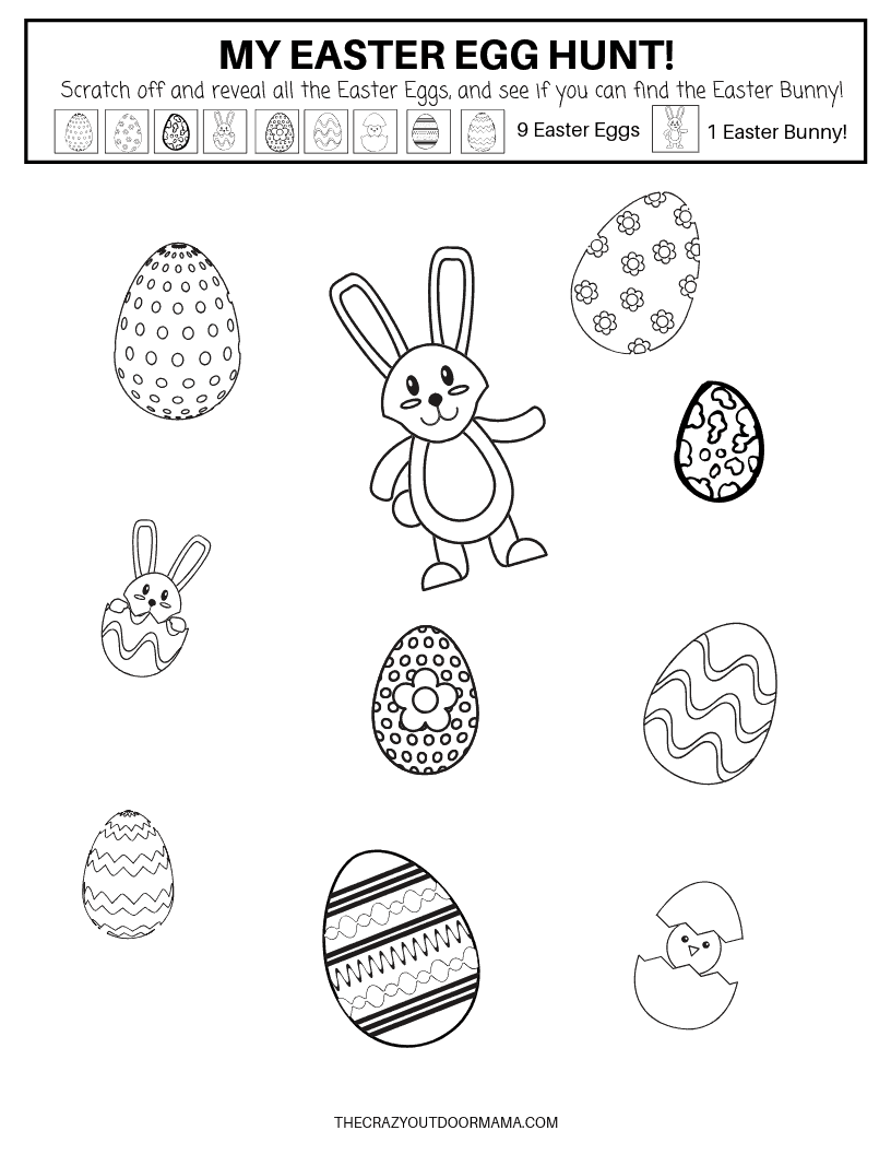 DIY Scratch and Reveal Easter Egg Game the Kids Will LOVE! The Crazy Outdoor Mama