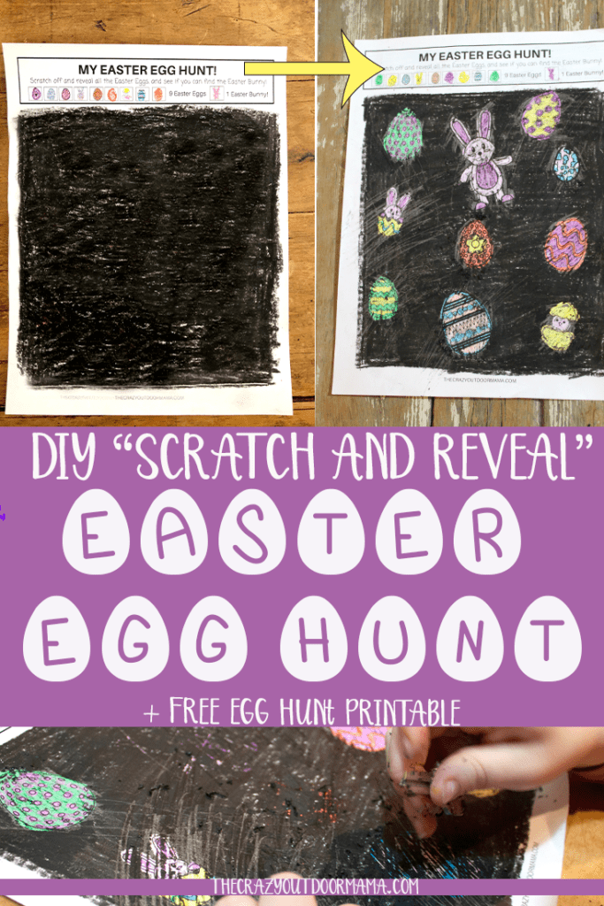 This fun easter craft for kids is easy for toddlers and preschoolers, and is a really fun egg hunt game to make for the classroom or at home! This DIY egg hunt scratch and reveal game is so fun, and includes the free printable!!