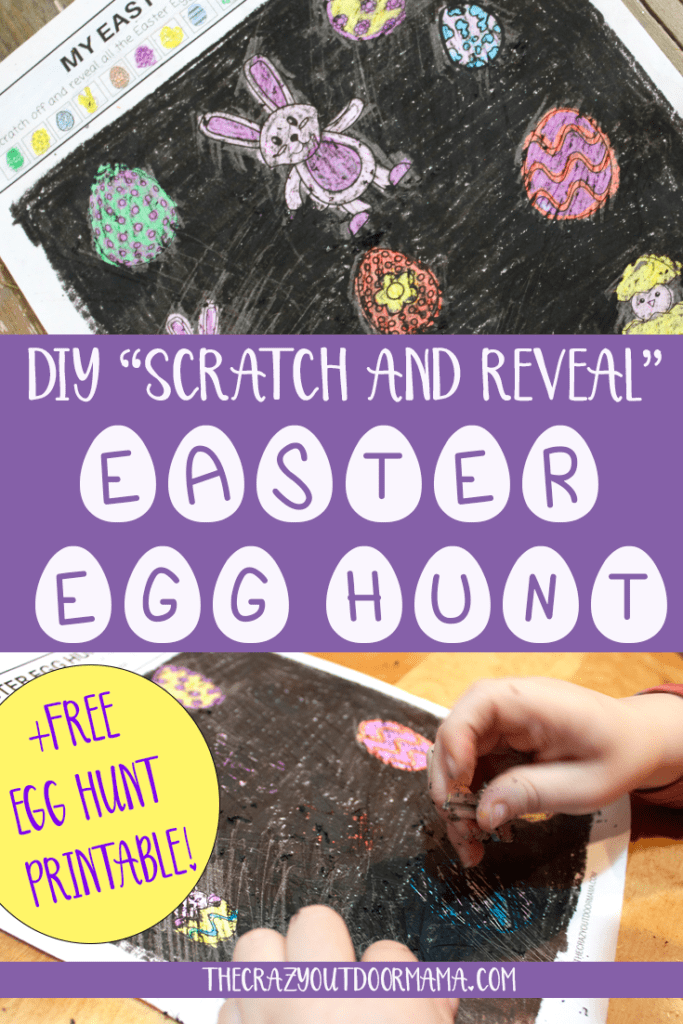 This fun easter craft for kids is easy for toddlers and preschoolers, and is a really fun egg hunt game to make for the classroom or at home! This DIY egg hunt scratch and reveal game is so fun, and includes the free printable!!