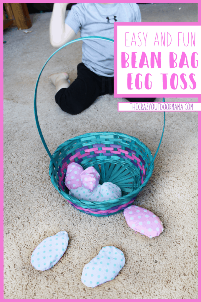 easy and fun easter game for toddlers and preschoolers using easter bean bags