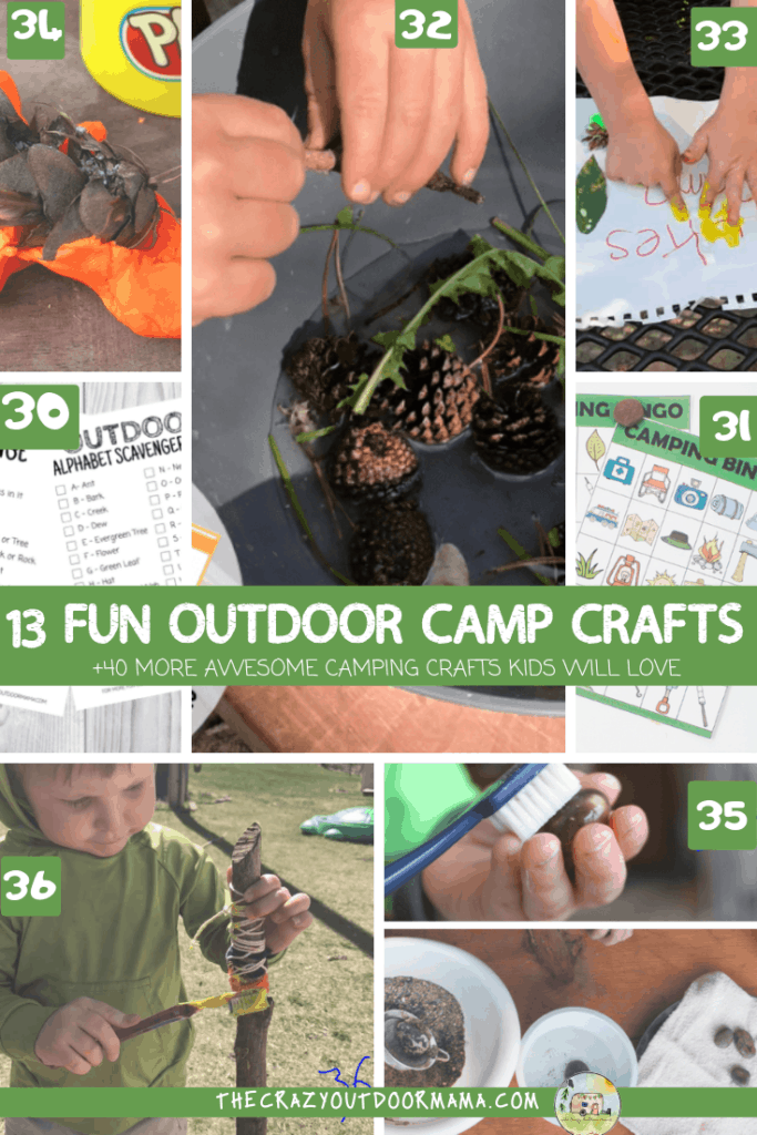 fun crafts to do while camping with kids outdoors craft for summer camp